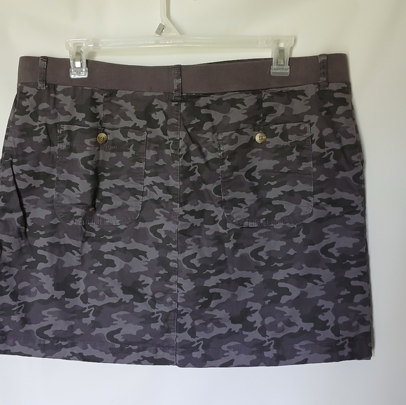 Lee Reguler Fit Camo Skort Mid Rise Size 20m Gray & Green - Picture 2 of 9